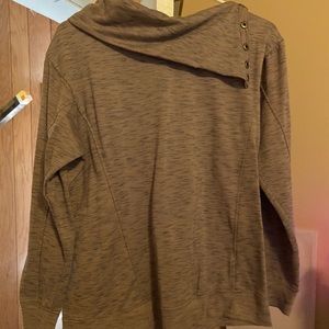 Medium Lavender Cowl Neck Sweatshirt